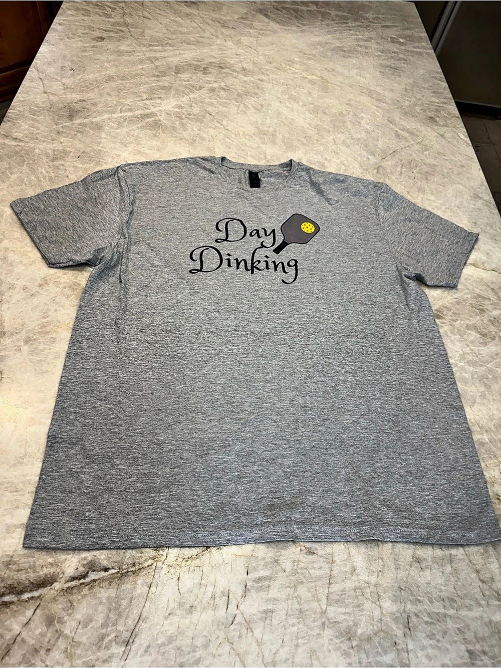 Gildan Graphic Pickleball Tee in Gray Size XLarge New